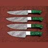 Hand-Forged Damascus Steel Chef Knife Set