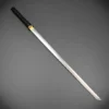 Damascus Chokutō Katana – Straight Blade & Brass Guard