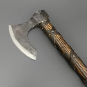 The Ravenguard – Hand-Forged Viking Bearded Axe