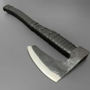 Warlord’s Howl – Forged Viking Bearded Axe, Sharpened