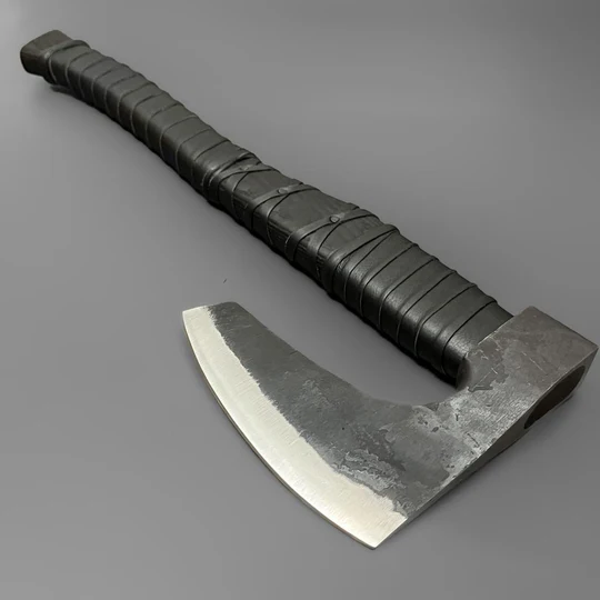 Warlord’s Howl – Forged Viking Bearded Axe, Sharpened