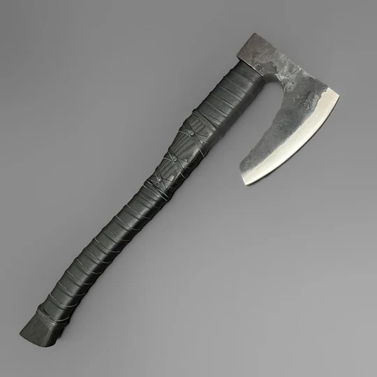 Warlord’s Howl – Forged Viking Bearded Axe, Sharpened